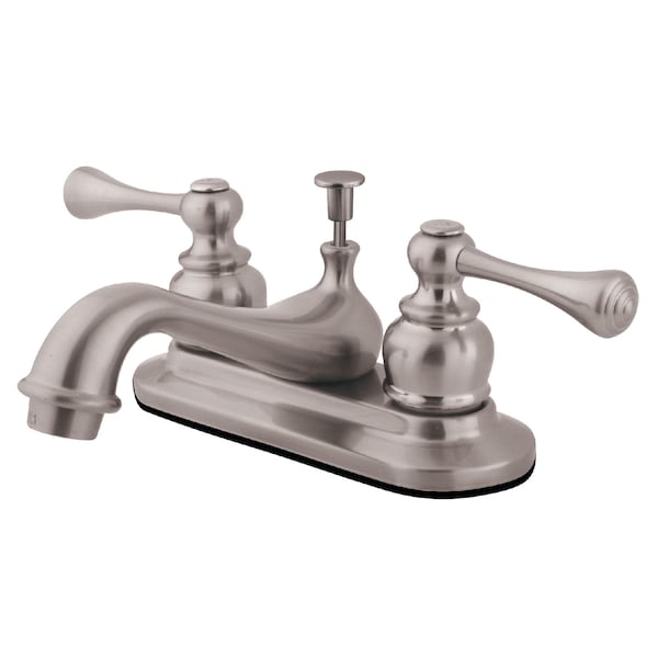 4" Centerset Bathroom Faucet, Brushed Nickel